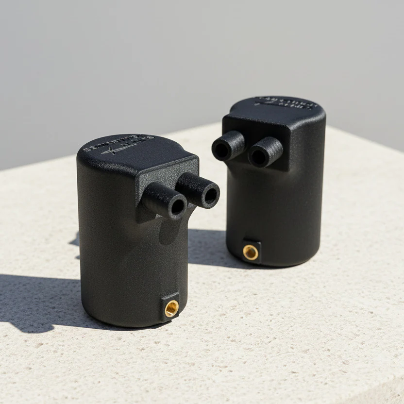 PRESION catch can stock-style fitment view