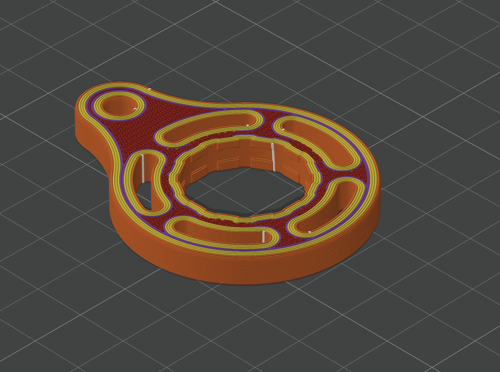 Cloudial slicer preview showing print layout